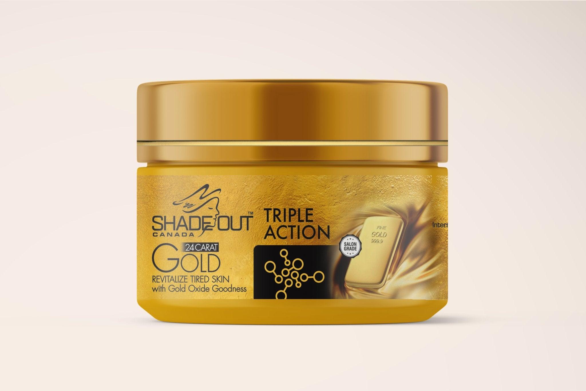 24 Carat Gold Triple Action Cleanser - Shadeout Cosmetics